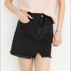 NWOT MADEWELL RIDIG DENIM A-LINE SKIRT